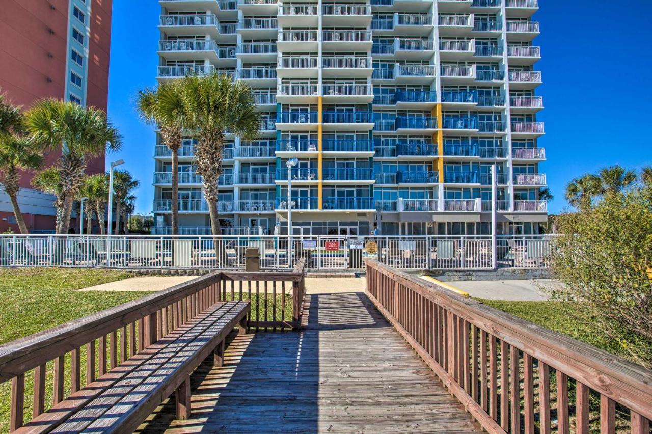 Oceanfront Condo With Huge Balcony Walk To Skywheel Myrtle Beach Bagian luar foto